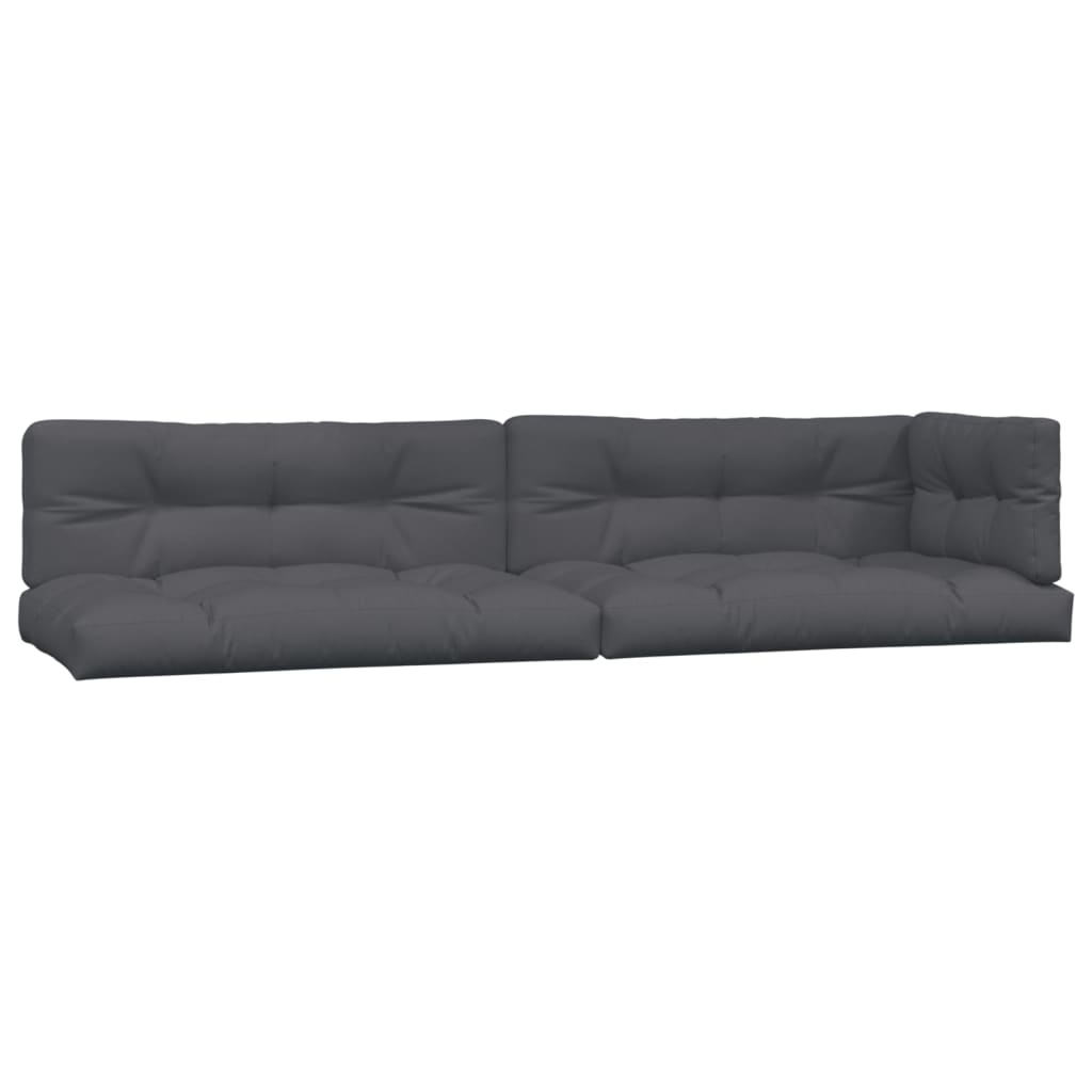 4 Piece Garden Pallet Sofa Set with Cushions Solid Wood Acacia