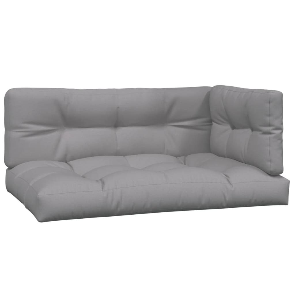 4 Piece Garden Pallet Sofa Set with Cushions Solid Wood Acacia