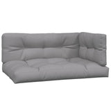 4 Piece Garden Pallet Sofa Set with Cushions Solid Wood Acacia