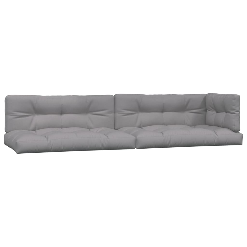 4 Piece Garden Pallet Sofa Set with Cushions Solid Wood Acacia