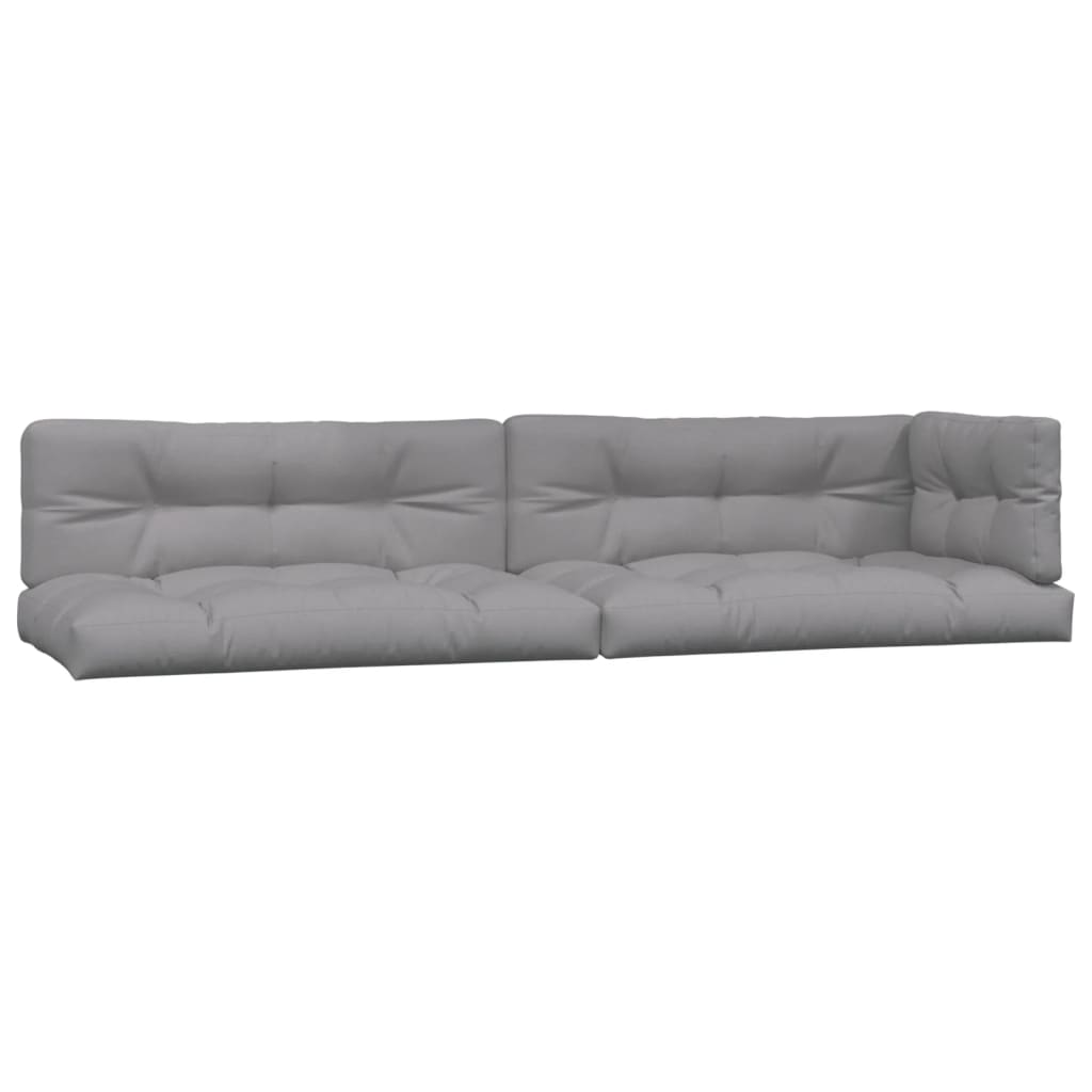 5 Piece Garden Pallet Sofa Set with Cushions Solid Wood Acacia