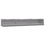 6 Piece Garden Pallet Sofa Set with Cushions Solid Wood Acacia - Rear View