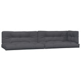5 Piece Garden Pallet Sofa Set with Cushions Solid Wood Acacia - Rear View
