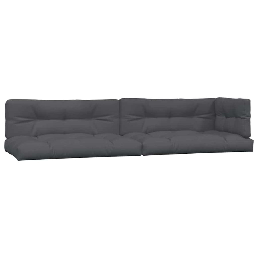 5 Piece Garden Pallet Sofa Set with Cushions Solid Wood Acacia