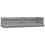 5 Piece Garden Pallet Sofa Set with Cushions Solid Wood Acacia