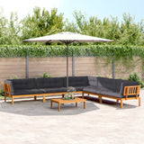 6 Piece Garden Pallet Sofa Set with Cushions Solid Wood Acacia
