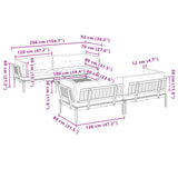 5 Piece Garden Pallet Sofa Set with Cushions Solid Wood Acacia - Extra Image