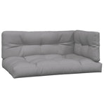 5 Piece Garden Pallet Sofa Set with Cushions Solid Wood Acacia