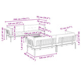 5 Piece Garden Pallet Sofa Set with Cushions Solid Wood Acacia - Extra Image