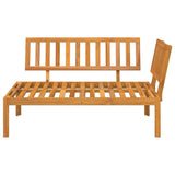 Garden Pallet Corner Sofa Solid Wood Acacia - Side View