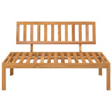 Garden Pallet Middle Sofa Solid Wood Acacia - Side View