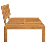 Garden Pallet Middle Sofa Solid Wood Acacia - 45-Degree Angle