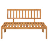 Garden Pallet Middle Sofa Solid Wood Acacia - Top-Down View