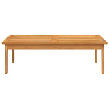 Garden Table 100x60x30 cm Solid Wood Acacia - Side View