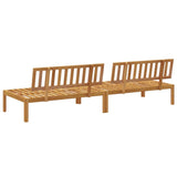 Garden Pallet Middle Sofas 2 pcs Solid Wood Acacia - 45-Degree Angle