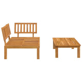 Garden Pallet Sofa Set 2 Piece Solid Wood Acacia - 45-Degree Angle
