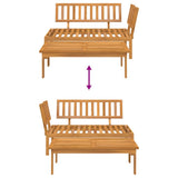 Garden Pallet Sofa Set 2 Piece Solid Wood Acacia