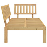 Garden Pallet Corner Sofa Solid Wood Acacia - 45-Degree Angle