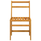 3 Piece Balcony Set Solid Wood Acacia - Top-Down View