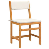 3 Piece Balcony Set with Cushions Solid Wood Acacia - Side View