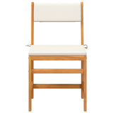 3 Piece Balcony Set with Cushions Solid Wood Acacia