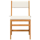 3 Piece Balcony Set with Cushions Solid Wood Acacia - Top-Down View