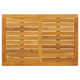 3 Piece Balcony Set with Cushions Solid Wood Acacia - Close-Up Angle