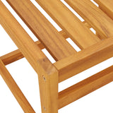 3 Piece Balcony Set with Cushions Solid Wood Acacia - Extra Image