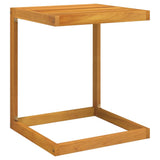 C Table 42x40x50 cm Solid Wood Acacia - Front View