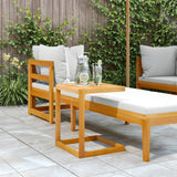 C Table 42x40x50 cm Solid Wood Acacia - Side View