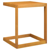 C Table 42x40x50 cm Solid Wood Acacia - Rear View