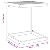 C Table 42x40x50 cm Solid Wood Acacia - Extra Image