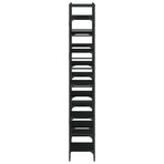 Bookshelf Black 127.5x28.5x172.5 cm Engineered Wood