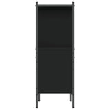 Bookcase Black 72x28x77.5 cm Engineered Wood - Rear View