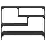 Console Table Black 100x30x75 cm Engineered Wood - 45-Degree Angle