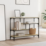 Console Table Sonoma Oak 100x30x75 cm Engineered Wood - Side View