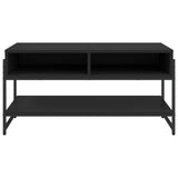 Coffee Table Black 90x50x45 cm Engineered Wood - 45-Degree Angle