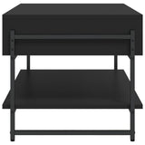 Coffee Table Black 90x50x45 cm Engineered Wood - Rear View