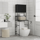 Washing Machine Cabinet Black 68x48.5x194 cm Engineered Wood - Top-Down View