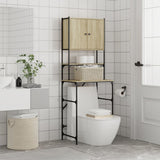 Washing Machine Cabinet Sonoma Oak 68x48.5x194 cm Engineered Wood - Top-Down View