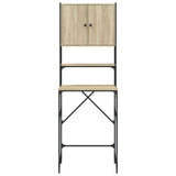 Washing Machine Cabinet Sonoma Oak 68x48.5x194 cm Engineered Wood