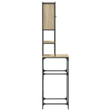 Washing Machine Cabinet Sonoma Oak 68x48.5x194 cm Engineered Wood - Extra Image