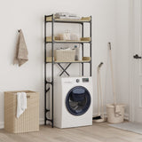 Washing Machine Shelf Sonoma Oak 67x25x163 cm Engineered Wood - Side View
