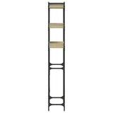 Washing Machine Shelf Sonoma Oak 67x25x163 cm Engineered Wood - Close-Up Angle