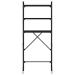 Washing Machine Shelf Black 67x25x163 cm Engineered Wood