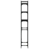 Washing Machine Shelf Black 67x25x163 cm Engineered Wood - Close-Up Angle