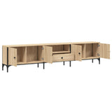 TV Cabinet with Drawer Sonoma Oak 200x25x44 cm Engineered Wood - 45-Degree Angle