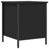 Storage Bench Black 40x42.5x50 cm Engineered Wood - Front View