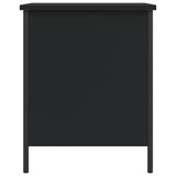 Storage Bench Black 40x42.5x50 cm Engineered Wood