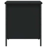 Storage Bench Black 40x42.5x50 cm Engineered Wood - Low Angle
